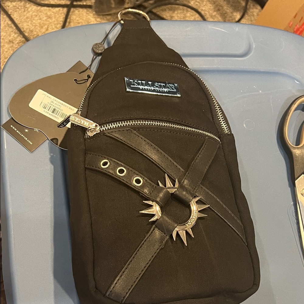 Killstar jackal Black Crossbody Bag
